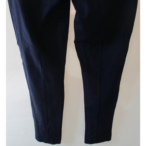 Elle Women's Blue Mid Rise Taper Leg Zip Front Stretch Dress Pants Size 10 - Picture 6 of 10